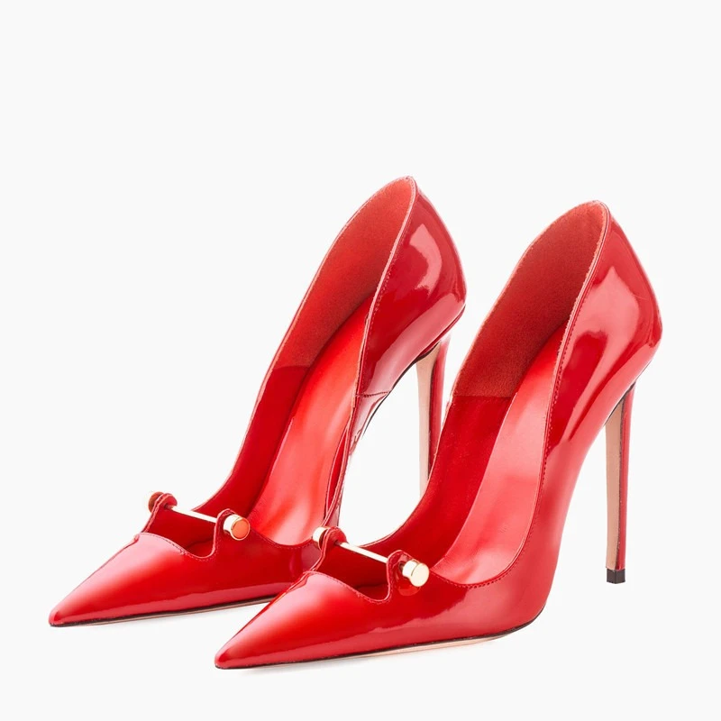 New Pointed Metal Buckle Women - Pipe Bending Spring recension och pris