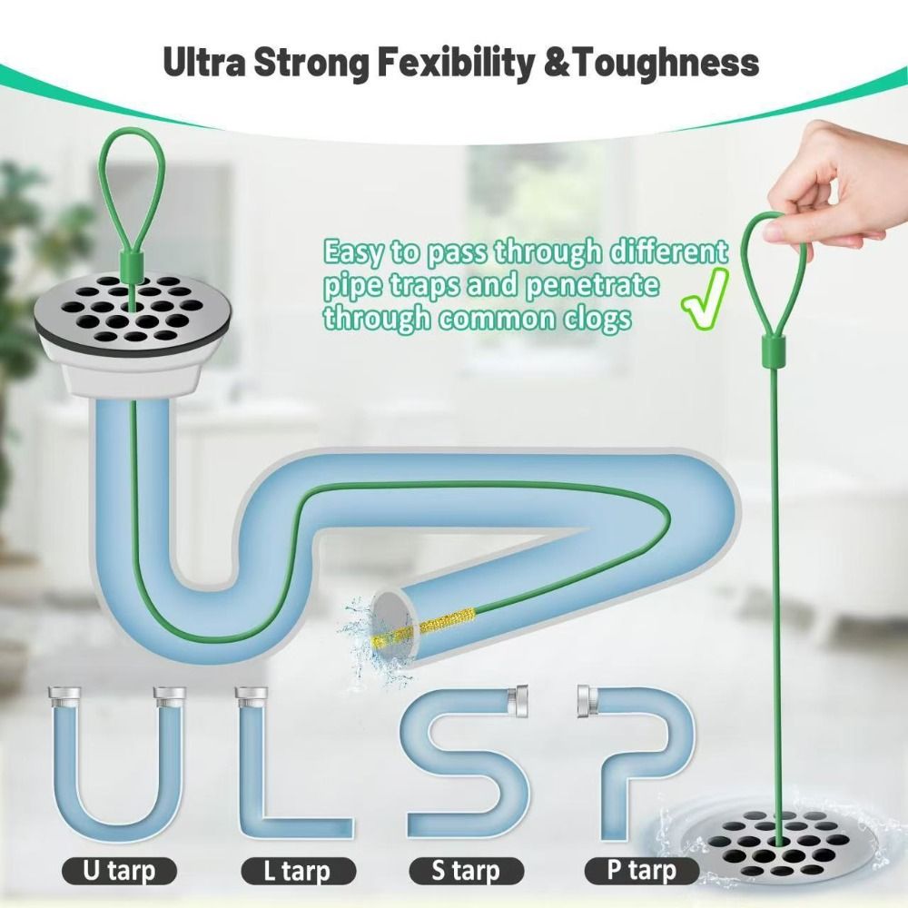5pcs Practical Flexible Drain  - Drain Snake Flexible recension och pris