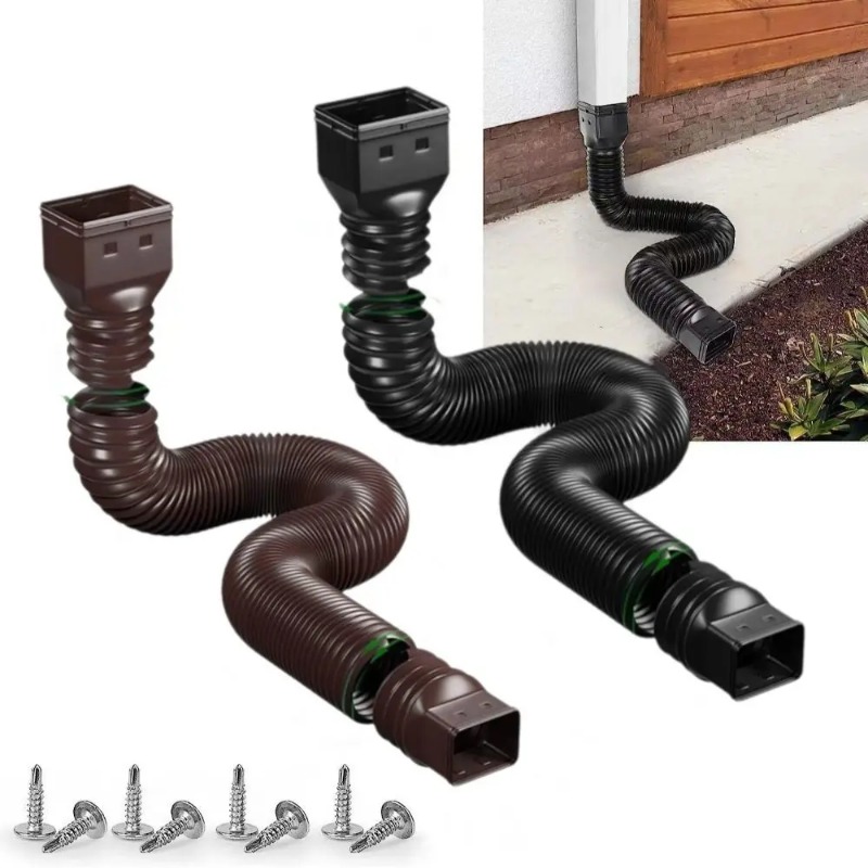 Flexible Retractable Downspout - Flexible Hose Braided recension och pris