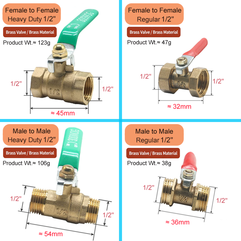 1/8' 1/4' 3/8' 1/2' Brass Smal - Compression Fitting Brass recension och pris