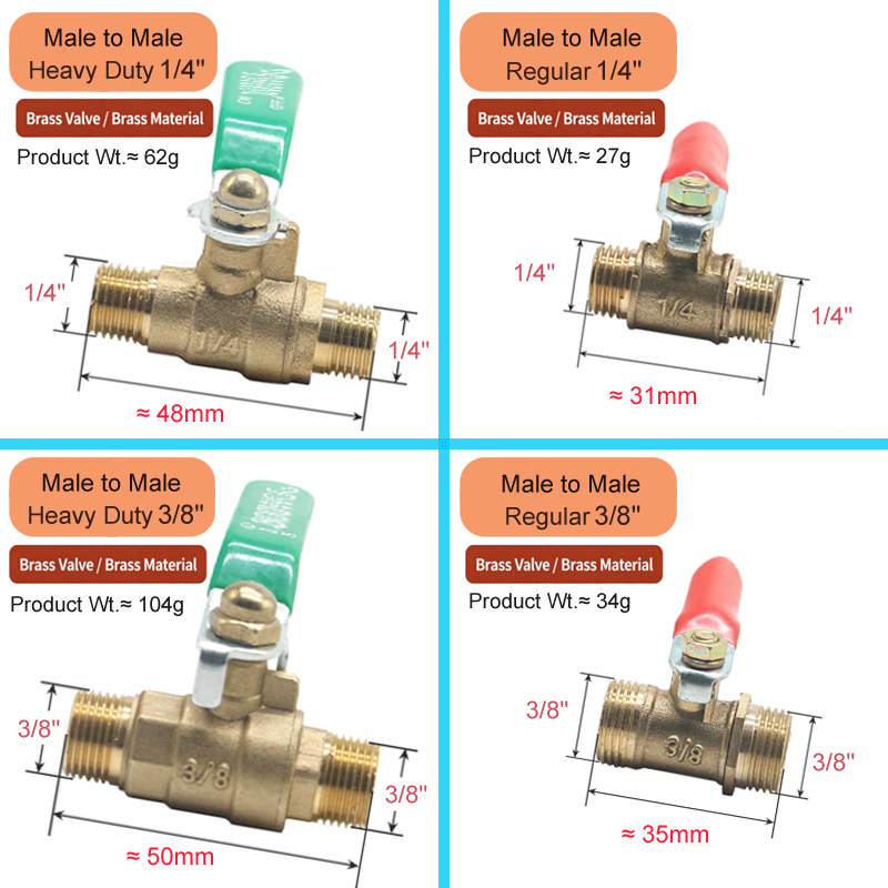 1/8' 1/4' 3/8' 1/2' Brass Smal - Compression Fitting Brass recension och pris