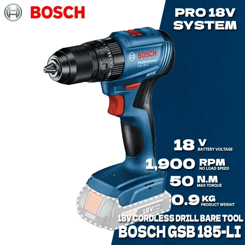 BOSCH GSB 185-LI Brushless Cor - Bosch Drill Gsb 18V recension och pris