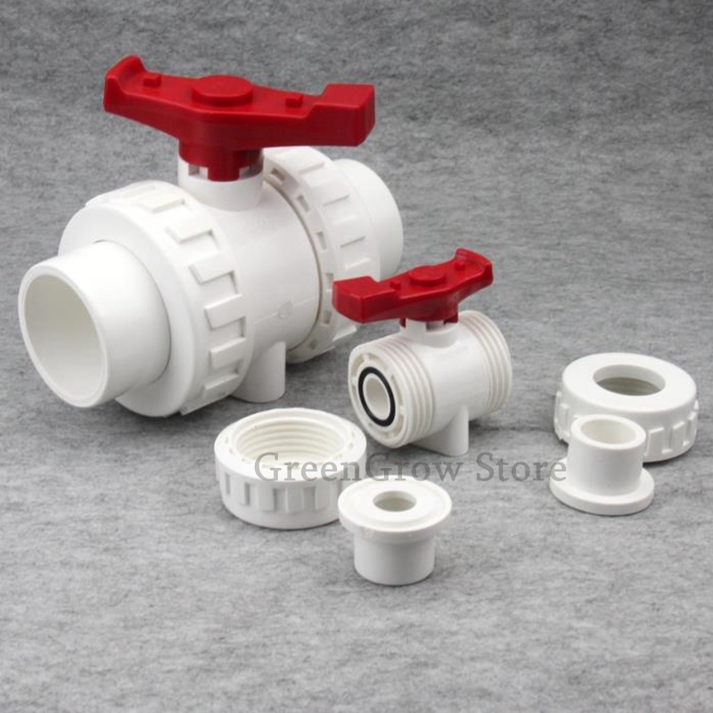 1pc 20~63mm PVC Ball Valve Aqu - Float Ball Valve recension och pris