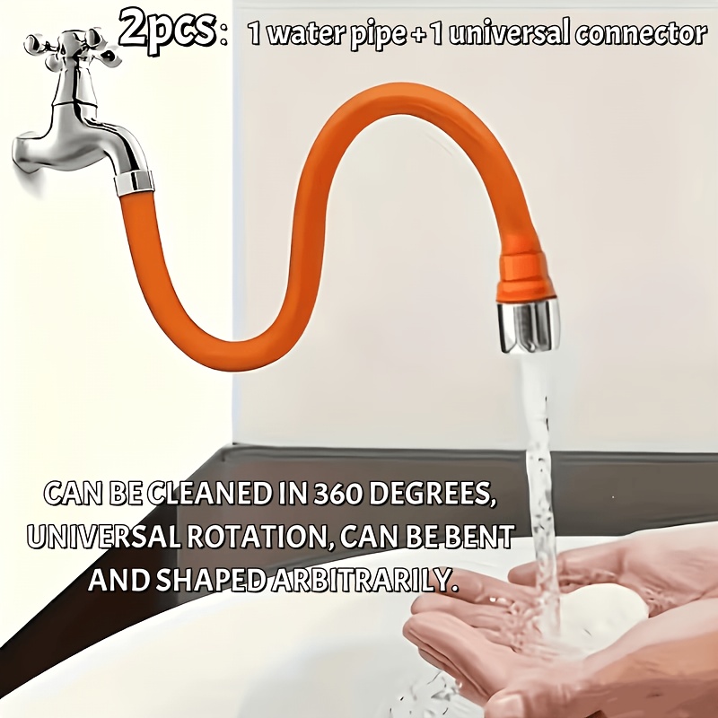 2-in-1 Foldable Faucet Extende - Flexible Hose Braided recension och pris