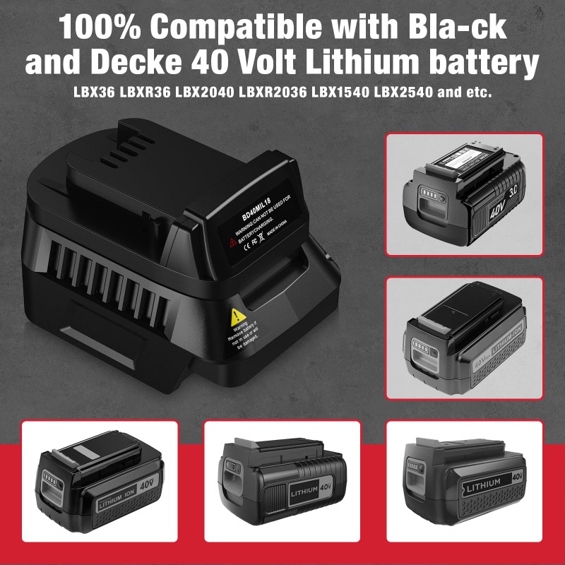 BD40MIL18 Power Tool Battery A - Black+Decker Tool Cordless recension och pris