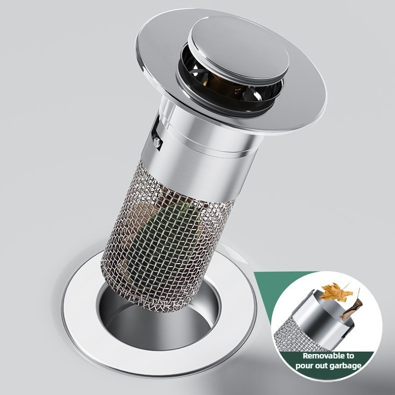 Stainless Steel Sink Drain Fil - Drain Pipe Clip recension och pris